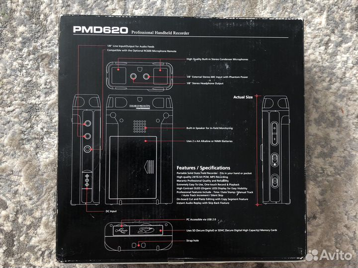 Профессиональный рекордер Marantz PMD620 новый