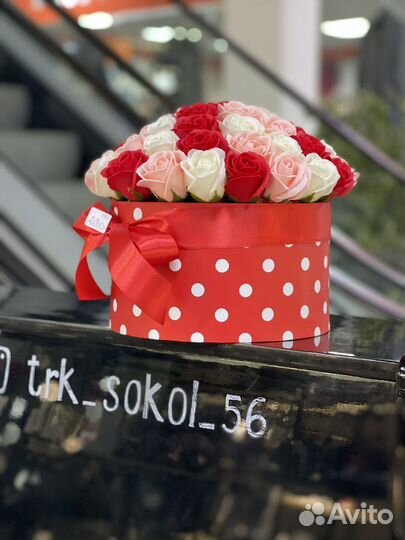 Букет из мыльных роз