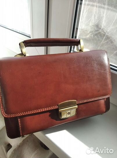 Барсетка кожаная мужская