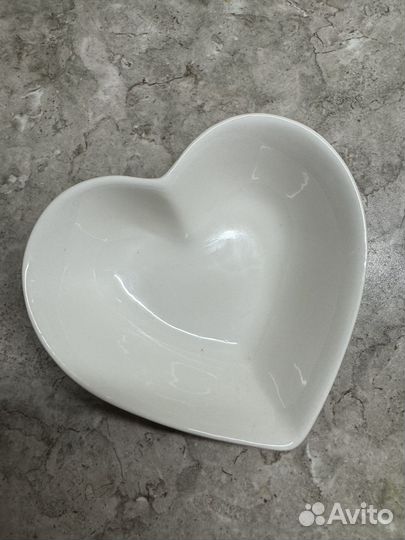 Салатник керамический Доляна «Сердце»,130 мл, 1