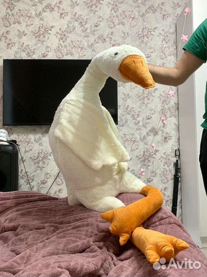 Мягкая игрушка новая гусь