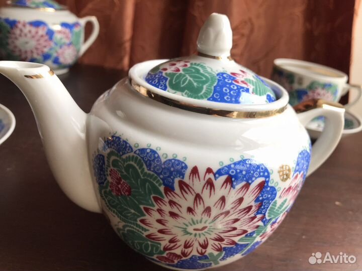 Предметы из сервиза Георгин СССР