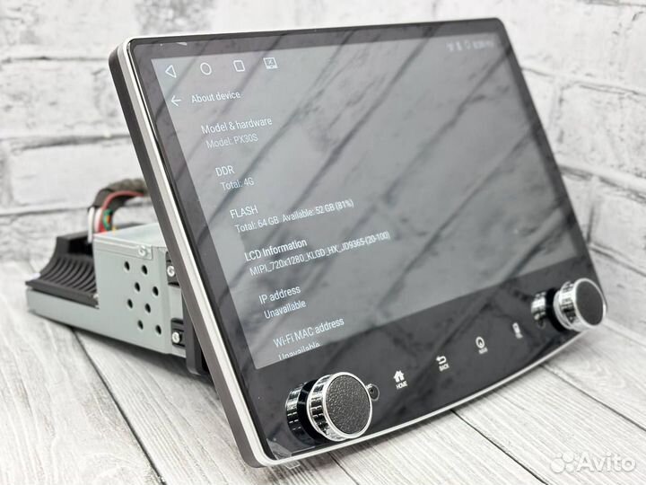 Магнитола android 1din pioneer 4/64