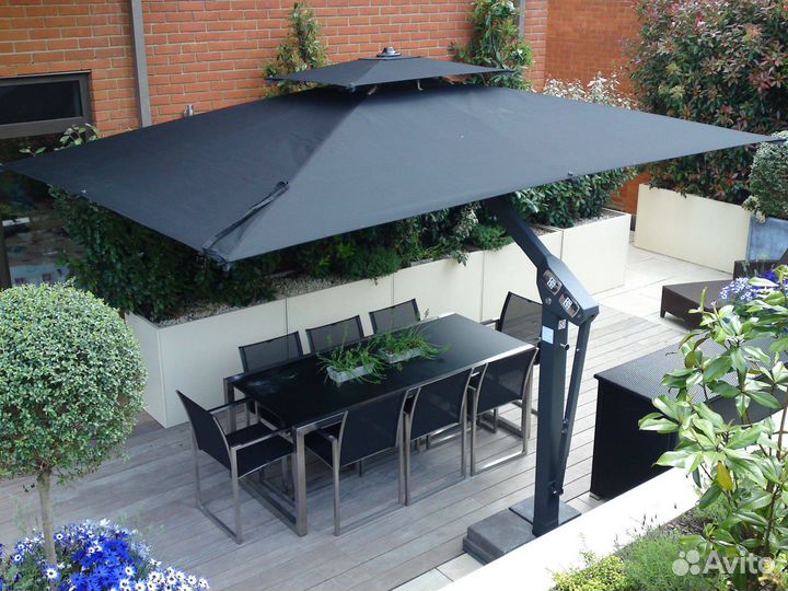 Уличный зонт. Зонт для кафе и ресторанов. Боковой