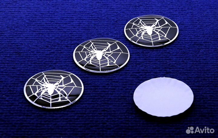 Комплект 3D наклеек колпачка диска Spiderman 56 мм
