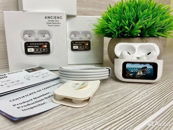 Наушники AirPods pro с экраном