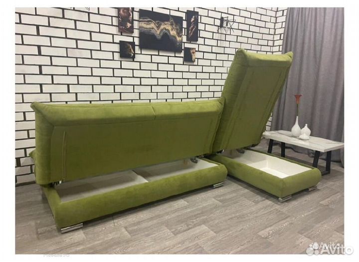 Диван Сноуден с оттоманкой Egida Teddy 035