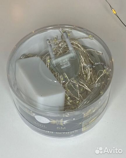 Гирлянда мишура нить 5м новая