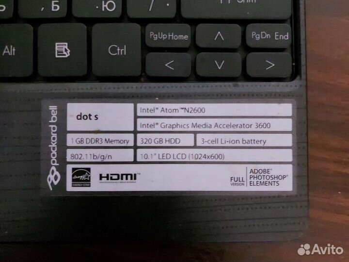 Нетбук Packard bell ZE7