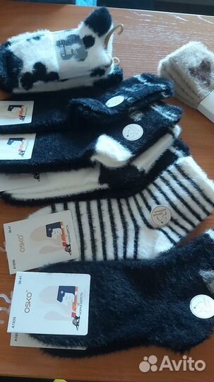 Носки из меха норки, верблюжьи и собачки