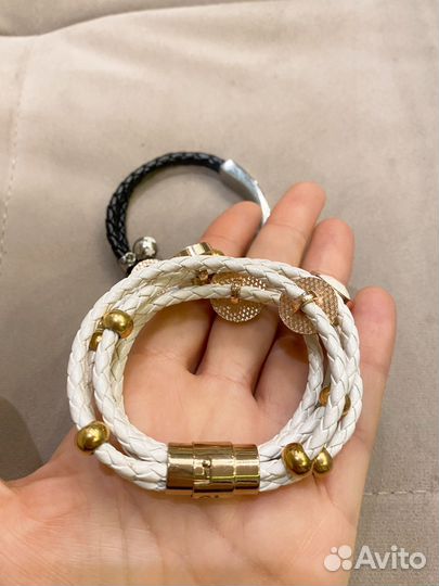 Браслеты женские кожаные