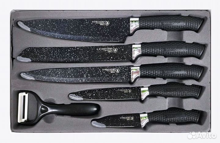 Набор кухонных ножей 6 предметов