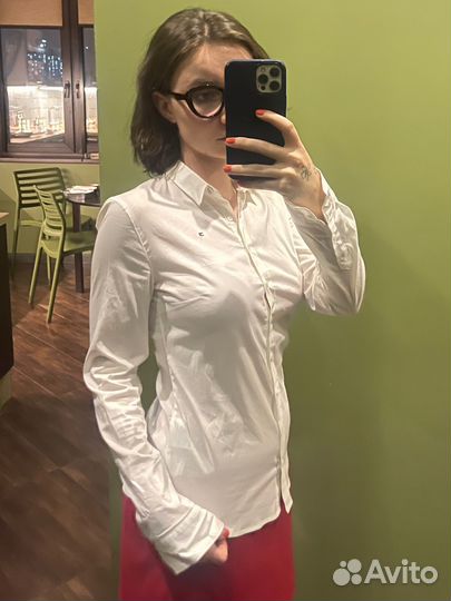 Рубашка женская белая tommy hilfiger