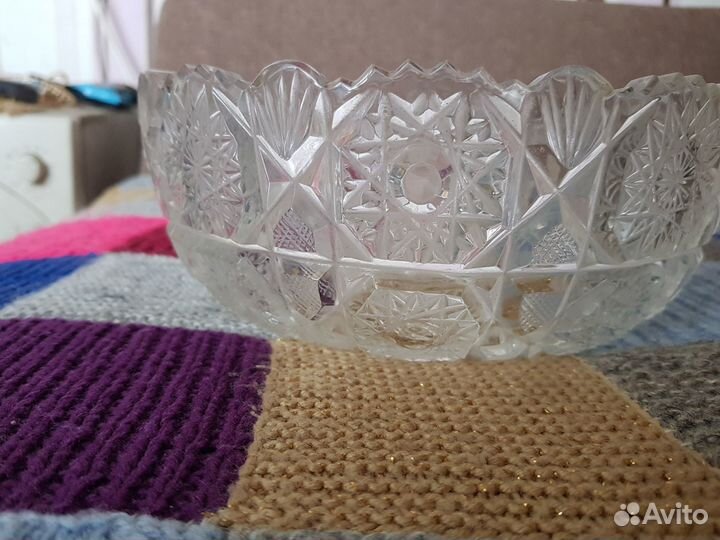 Салатник СССР хрусталь винтаж