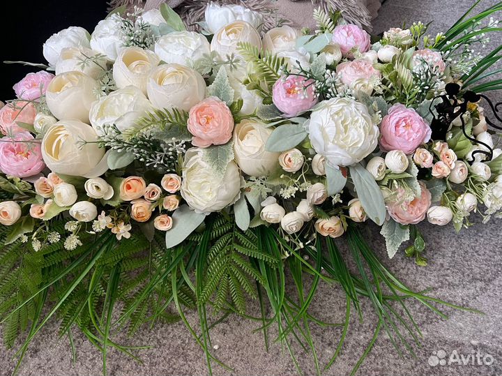 Букет на стол молодоженов искусственные цветы