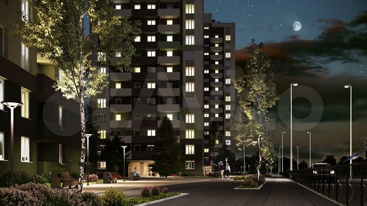 1-к. квартира, 41,7 м², 9/16 эт.