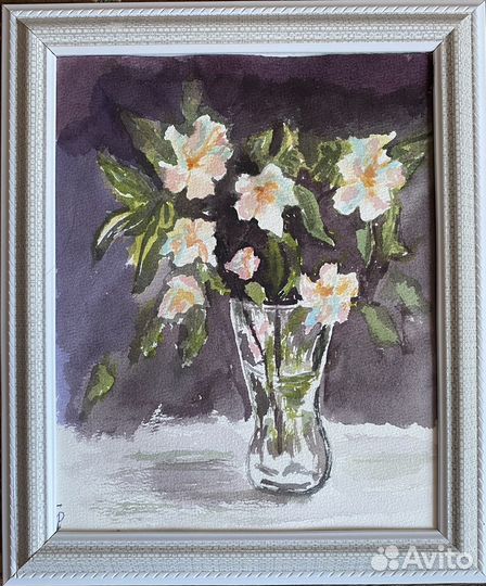 Картины цветы акварелью