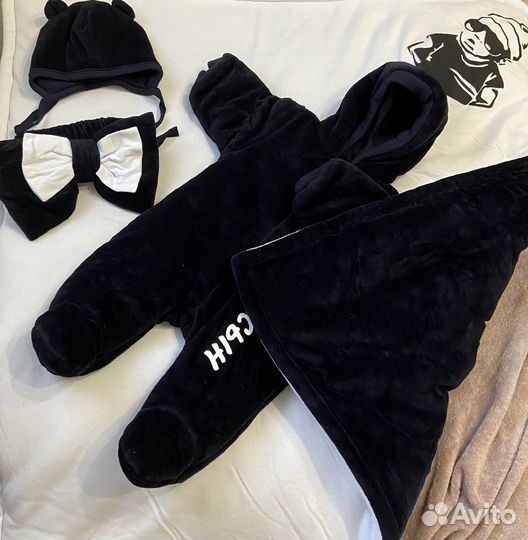 Комплект на выписку для мальчика зима