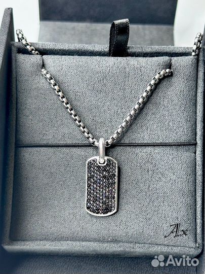 Цепочка с кулоном david yurman Тег Chevron