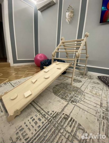 Спортивный комплекс треугольник Пиклер с горкой ск