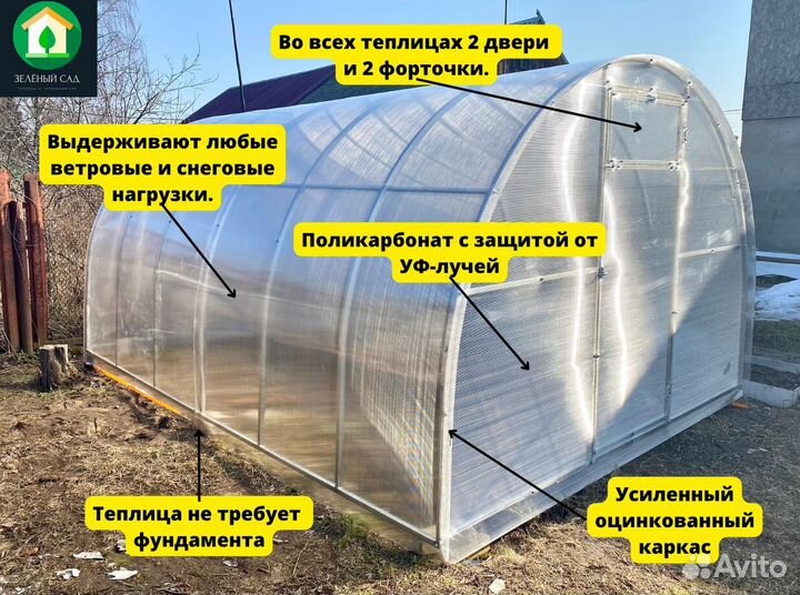 Теплицы из поликарбоната