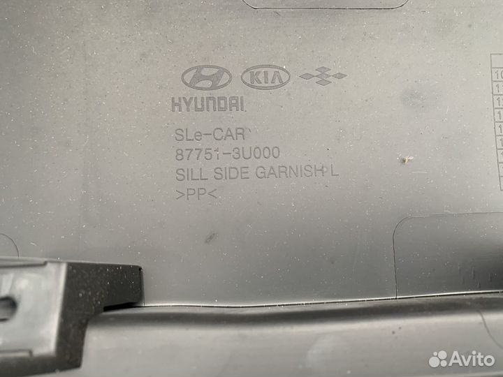 Накладки на пороги киа