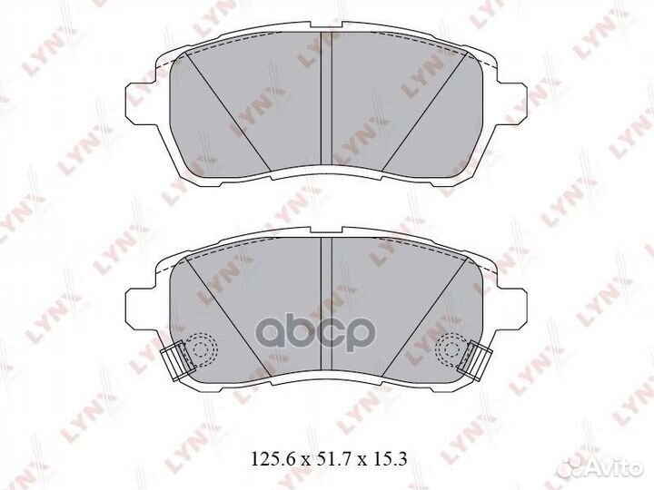 Колодки тормозные дисковые перед BD5123 LYN