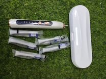 Электрическая зубная щетка белая, 4 насадки, 5 реж