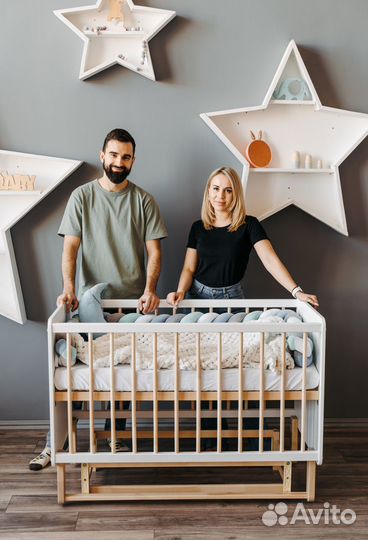 Кроватка для новорожденных Лея