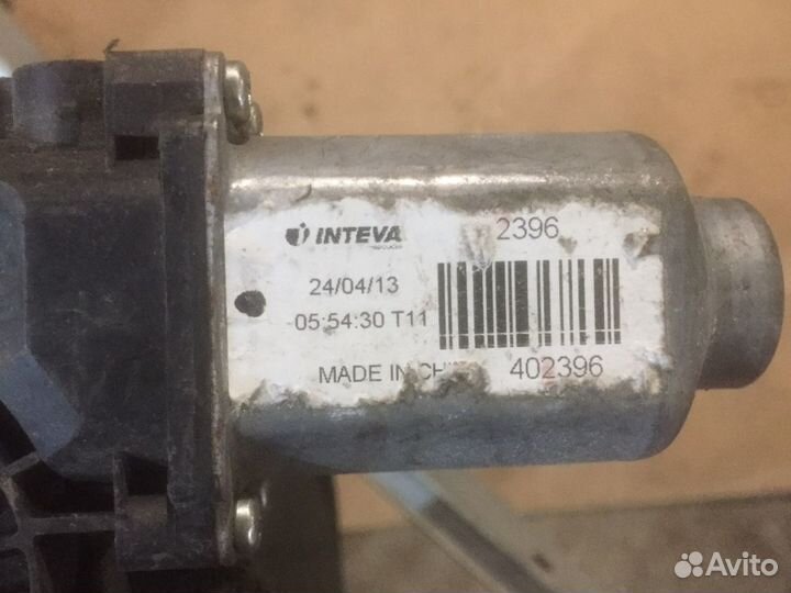 Стеклоподъемник задний левый hyundai solaris