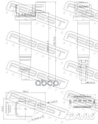 Катушка зажигания SPL1058;FC-2435;90080-19016;9