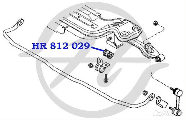Втулка стабилизатора задней подвески, внутренняя