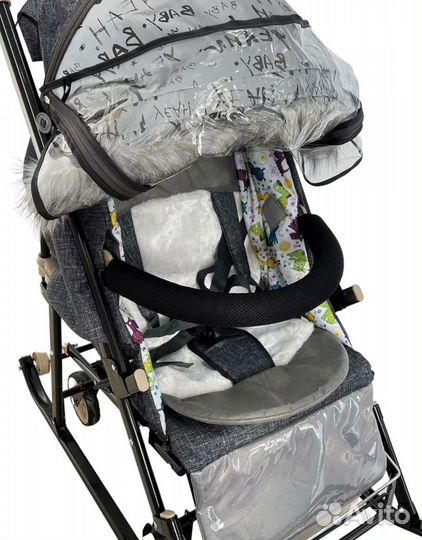 Зимние санки коляска