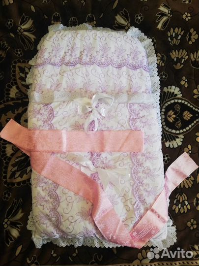 Детский конверт на выписку