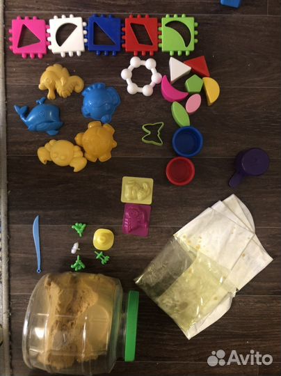 Кинетический / космический песок 2 кг желтый цвет