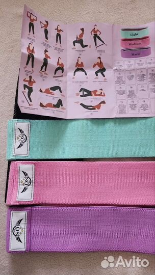 Фитнес резинки тканевые