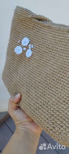 Джутовая сумка