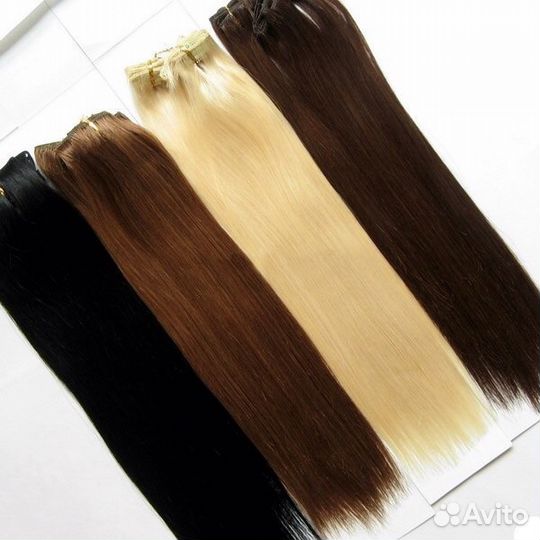 Накладные пряди на заколках и парики