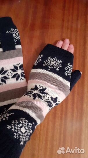 Митенки вязаные