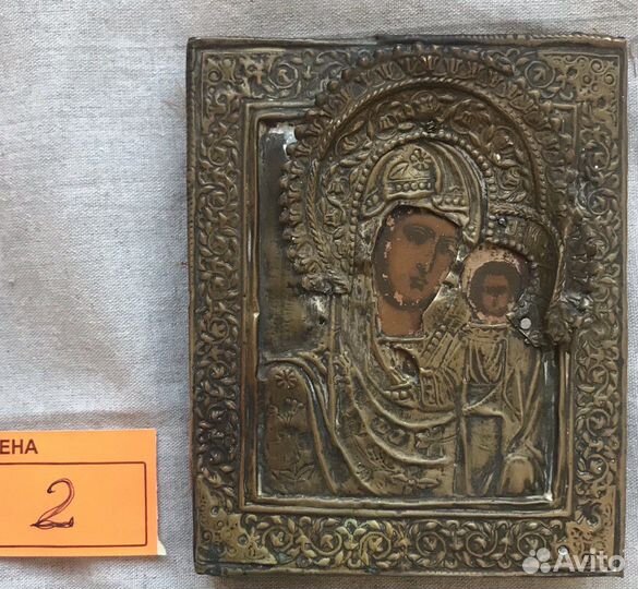 IV Богородица Иконы Оклад Дерево