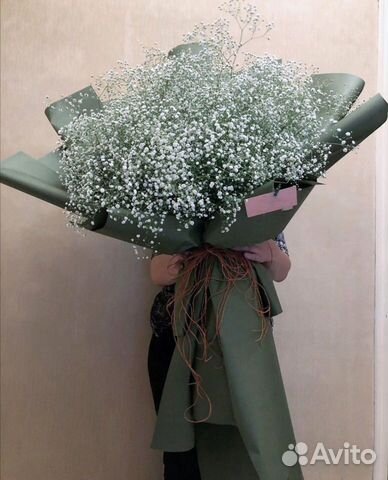 Букеты-гиганты из Гипсофилы