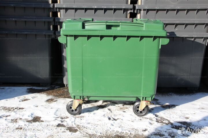 Мусорный Пластиковый Евроконтейнер 660л C4559
