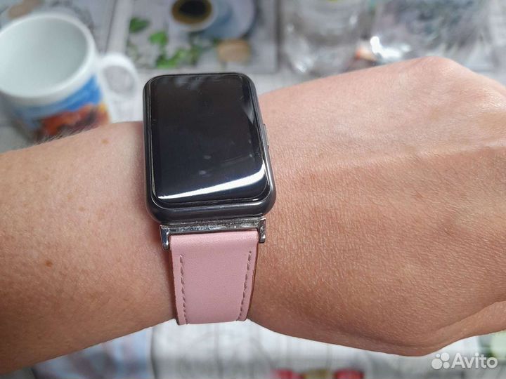 Кожаный ремешок для Huawei Watch fit