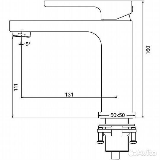 Смеситель для раковины Gappo G1017