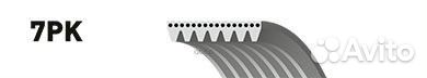 Ремень ручейковый 7PK1685XS 7PK1685XS Gates