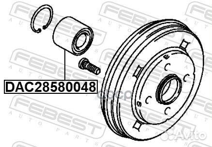 Подшипник ступицы mitsubishi mirage 14- задн. d