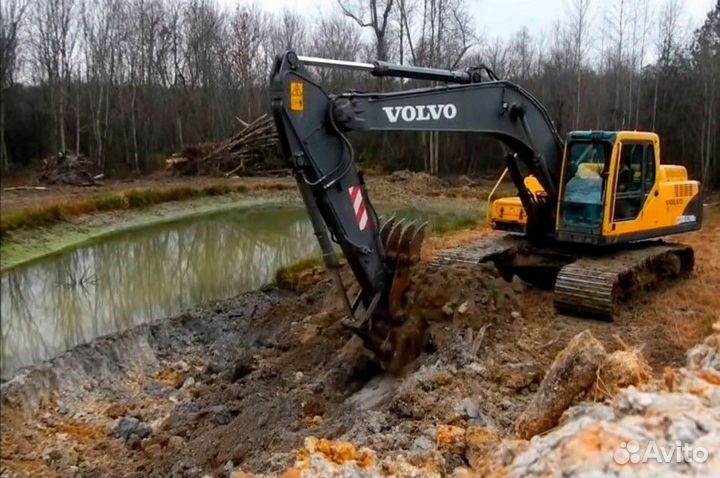 Дренажные работы / копка котлованов / копка прудов