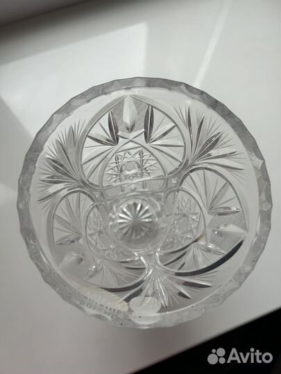 Ваза хрустальная bohemia винтаж
