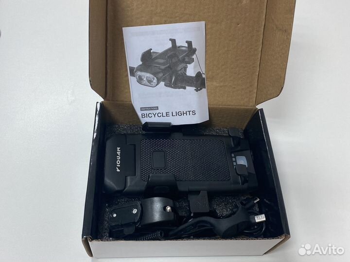 Велосипедный фонарь 4 в 1