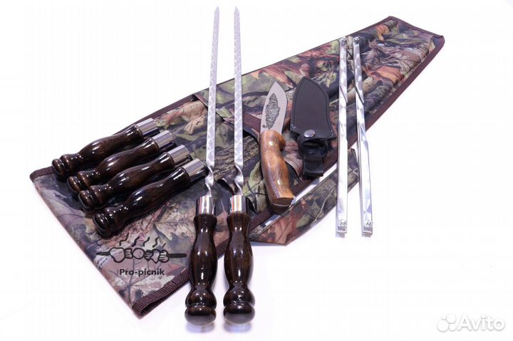 Набор шампуров в чехле 